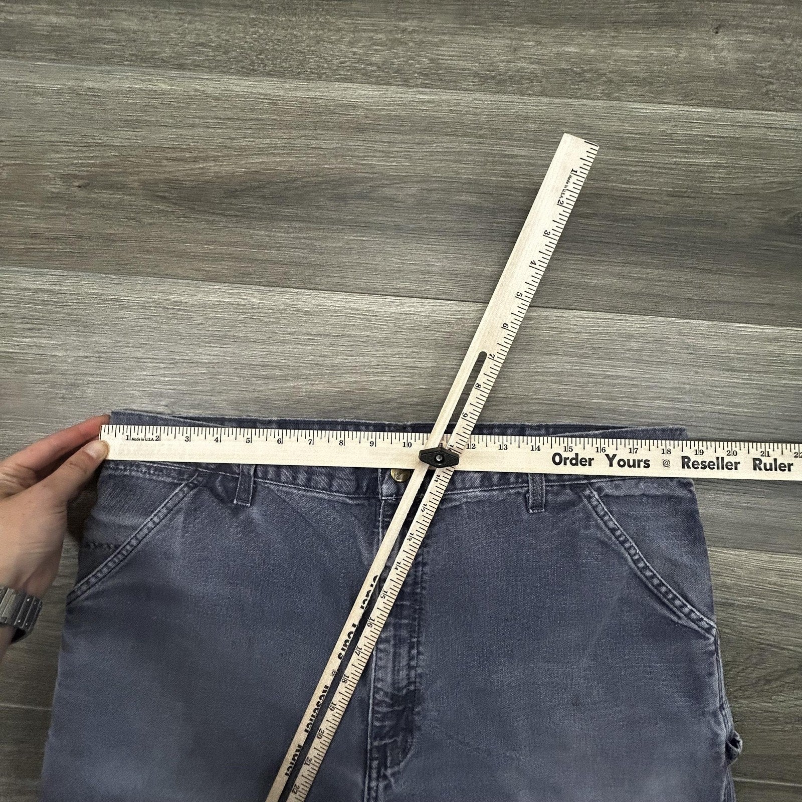 Vintage Carhartt Carpenter Pants Mens 38x32 B11 PTL Blue Baggy Relaxed Faded 90s