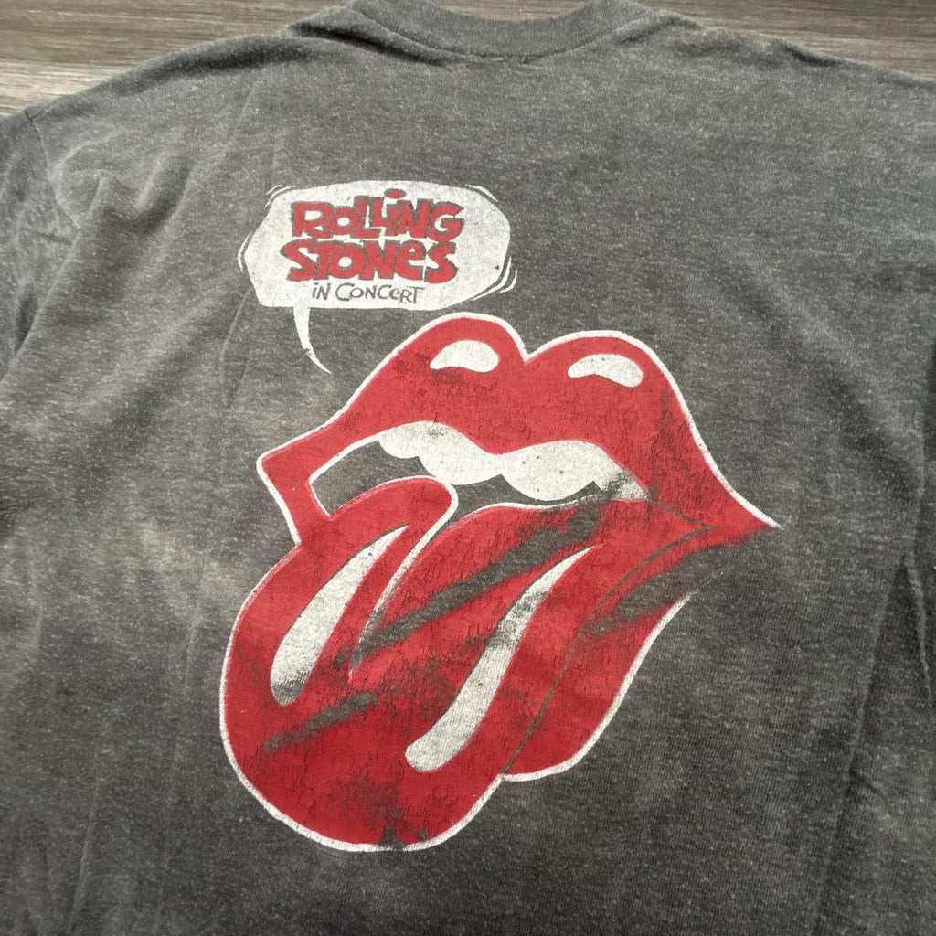 Vintage Rolling Stones Shirt Mens Small Gray US Tour 1978 Dragon 70s Made USA