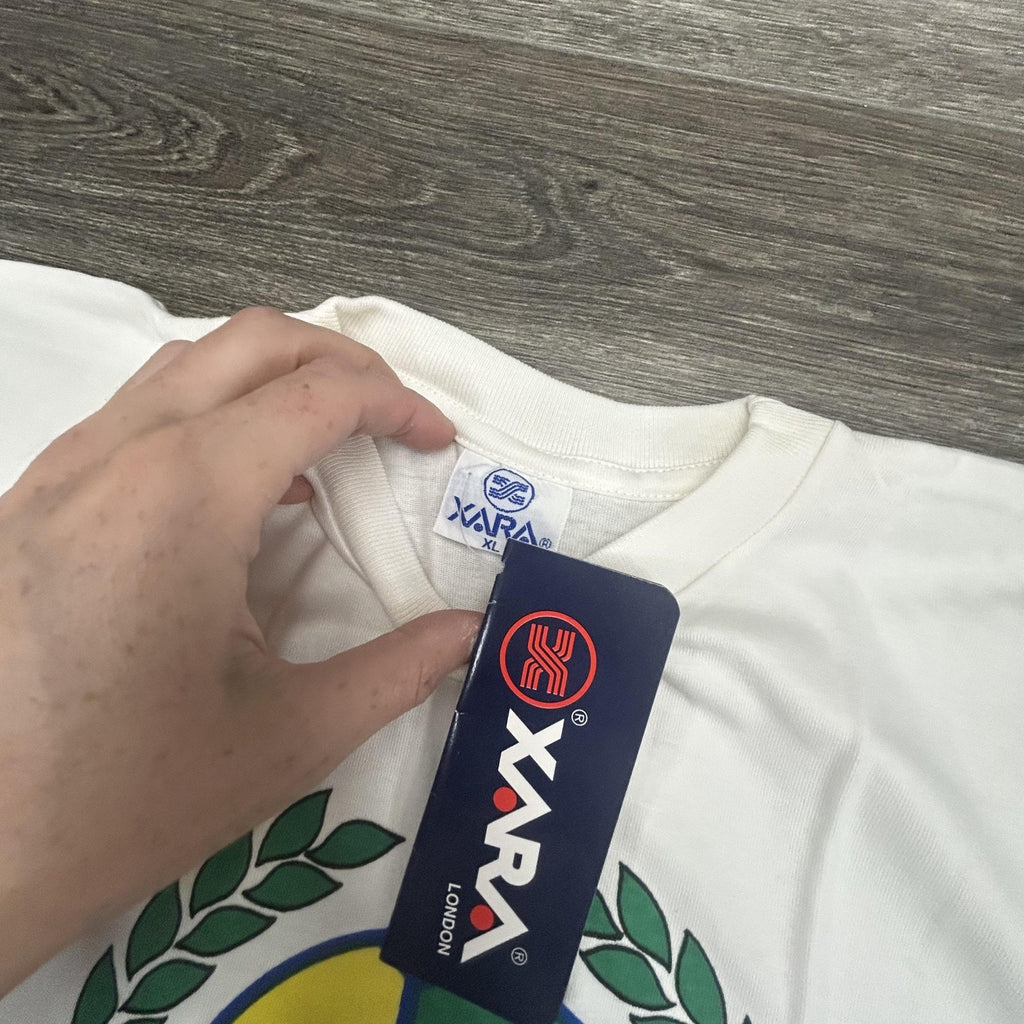Vintage World Cup Shirt Mens XL White Team USA Los Angeles Soccer Xara 90s USA