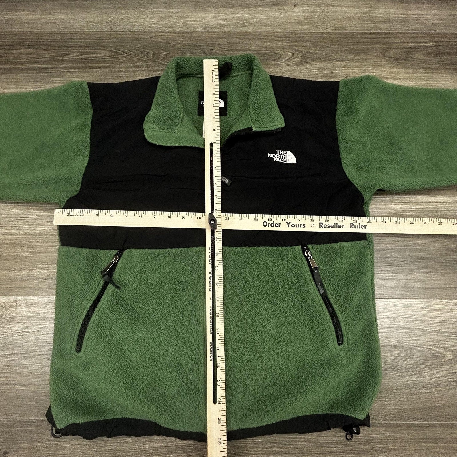 Vintage North Face Retro Denali Fleece Jacket Youth XL Green Gorp Hiking 90s