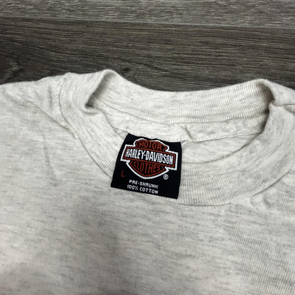 Vintage Harley Davidson Sturgis Shirt Mens Large Gray 1994 Native American 90s