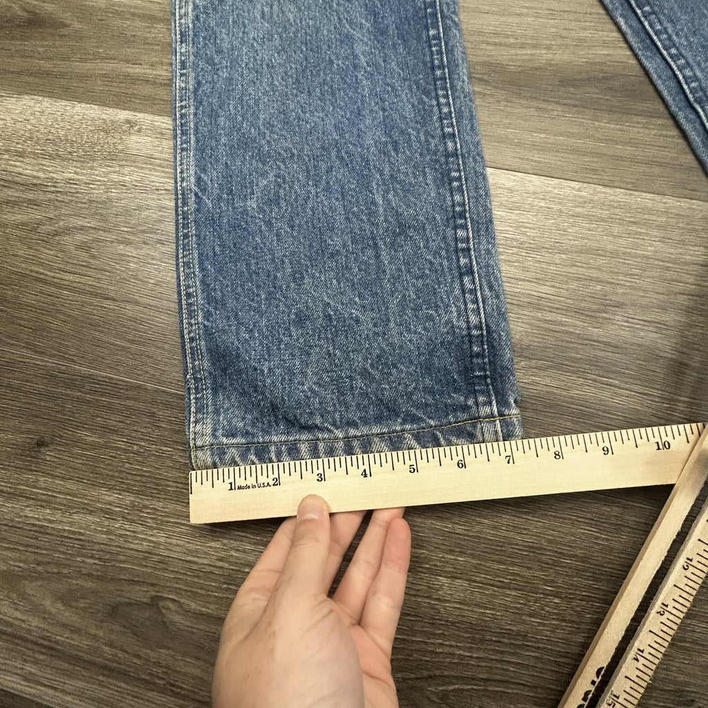 Vintage 80s Lee Riders Jeans Mens 32x31 Blue Straight Leg Denim Union Made USA
