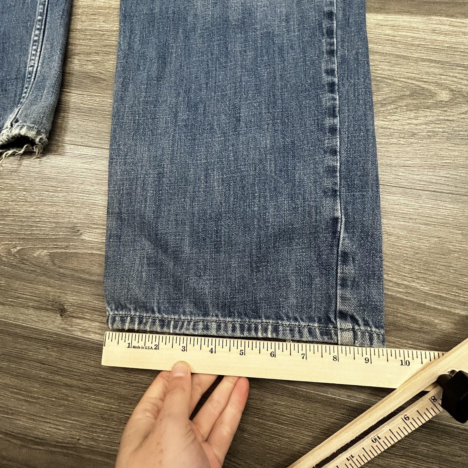 Vintage Guess Cargo Jeans Mens 32x32 Blue Wide Leg Carpenter Baggy Denim Y2K