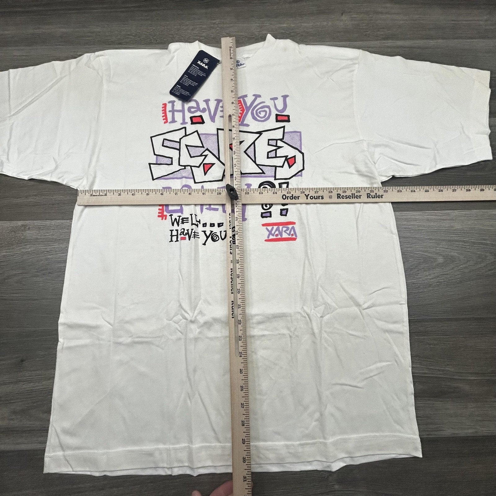 Vintage World Cup Shirt Mens Large White Trash Talk Los Angeles Xara Soccer 90s