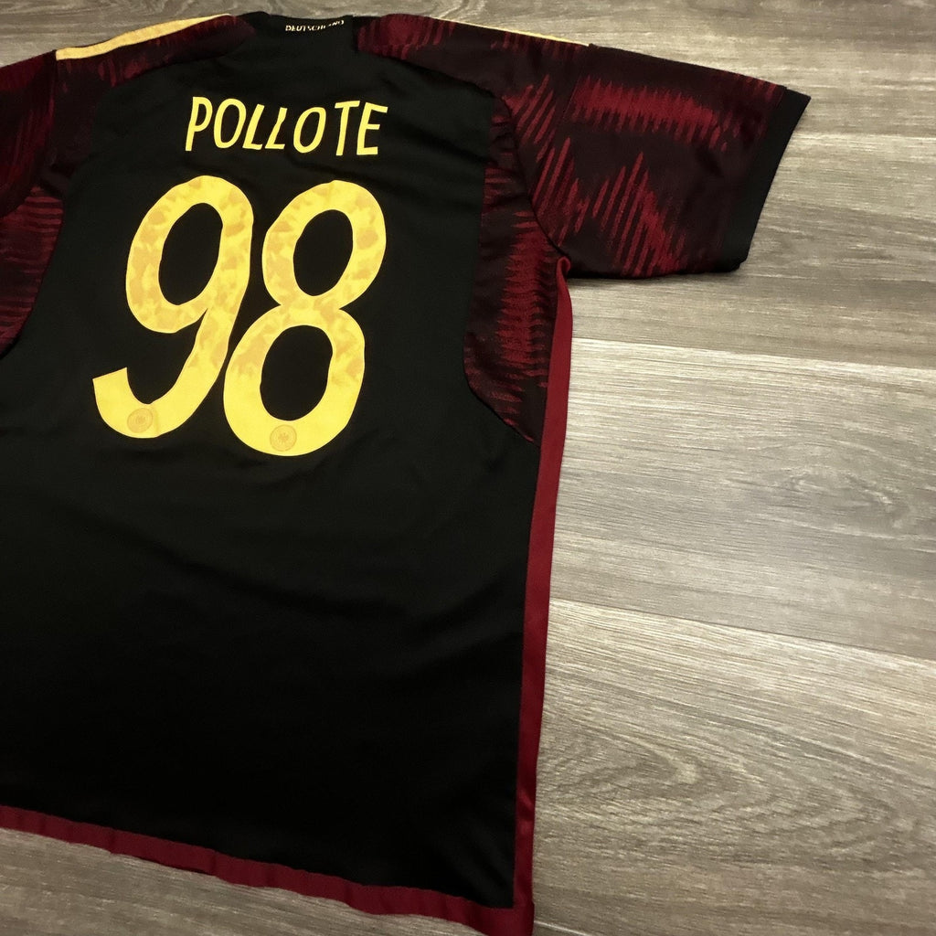 Germany National Team Jersey Mens Large Black Away Soccer Adidas 2022 Authentic