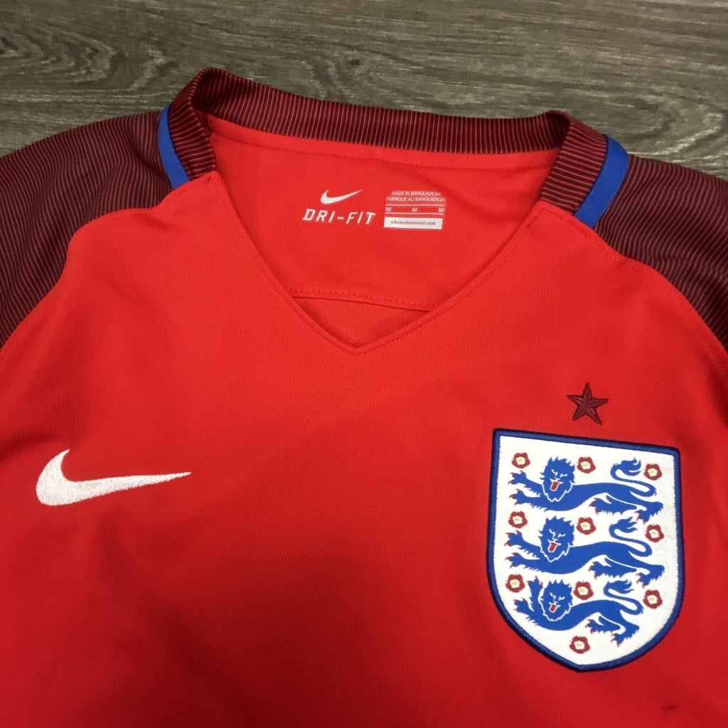England National Team Jersey Mens Medium Red Football Soccer Nike Away 2016/2017