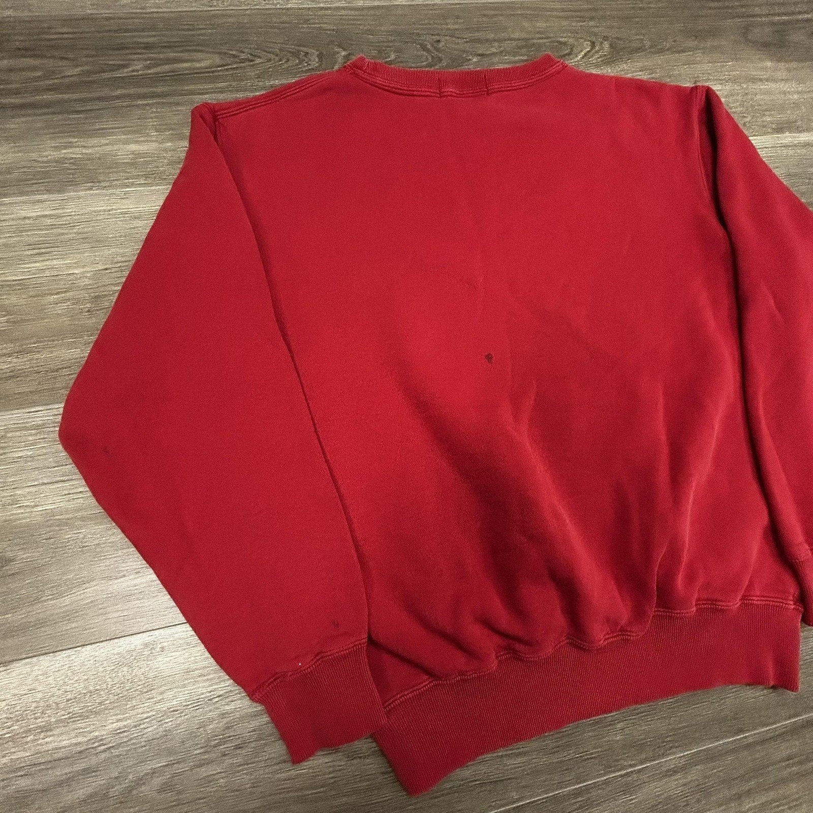Vintage Polo Ralph Lauren Sweatshirt Mens Small Red Fleece Crewneck Pony 90s