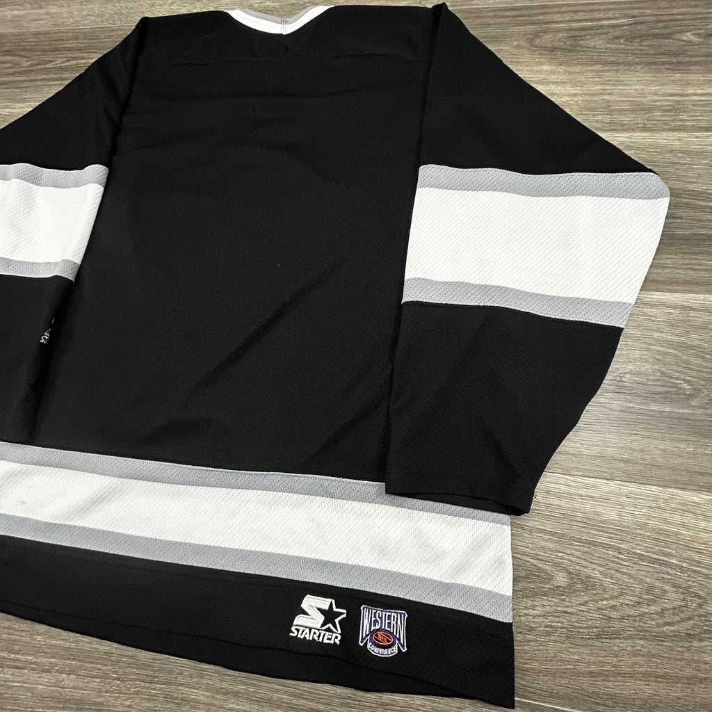 Vintage Los Angeles Kings Jersey Mens Extra Large Black NHL Hockey Starter 90s