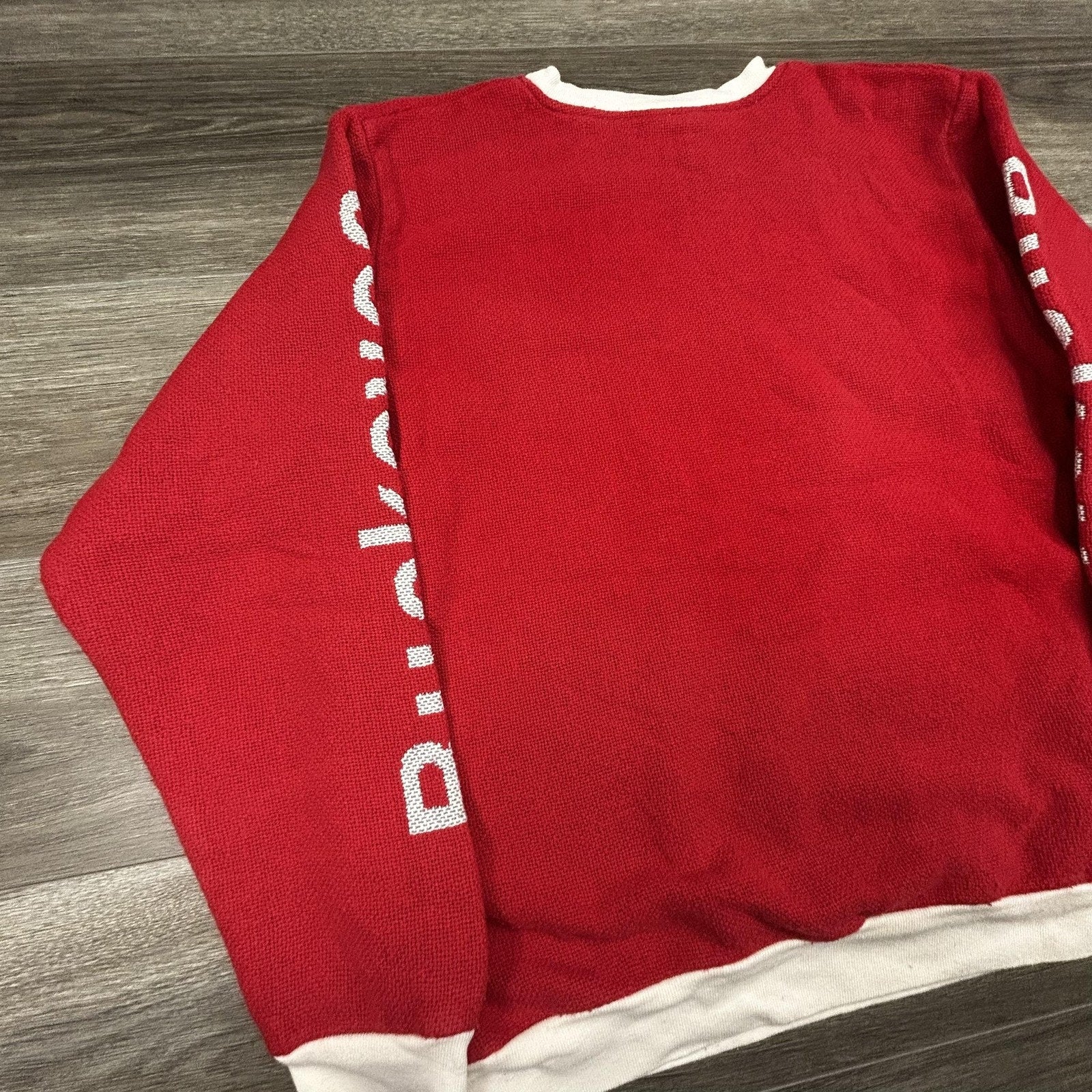 Vintage Ohio State Buckeyes Sweater Mens Large Red Knit NCAA Riddle Cockrell 90s