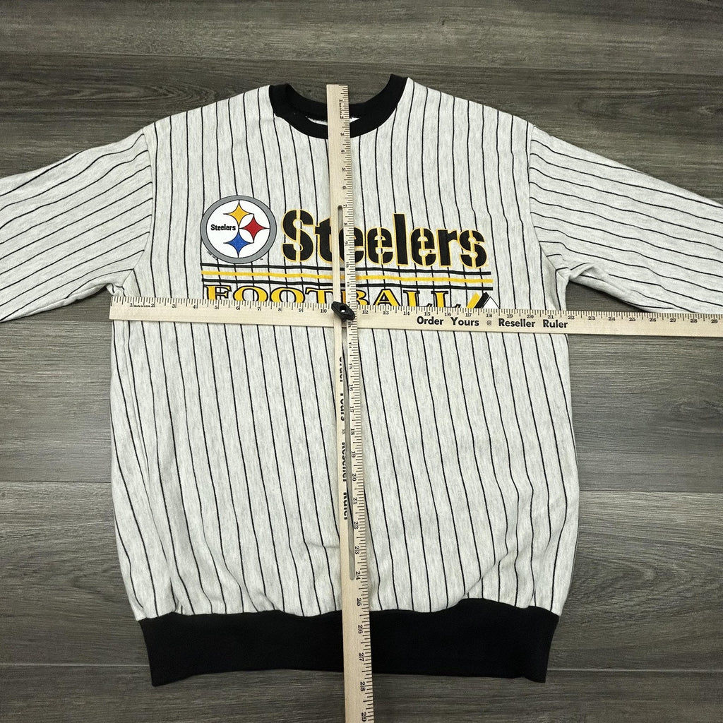 Vintage Pittsburgh Steelers Sweatshirt Mens Large Gray NFL Football Majestic USA
