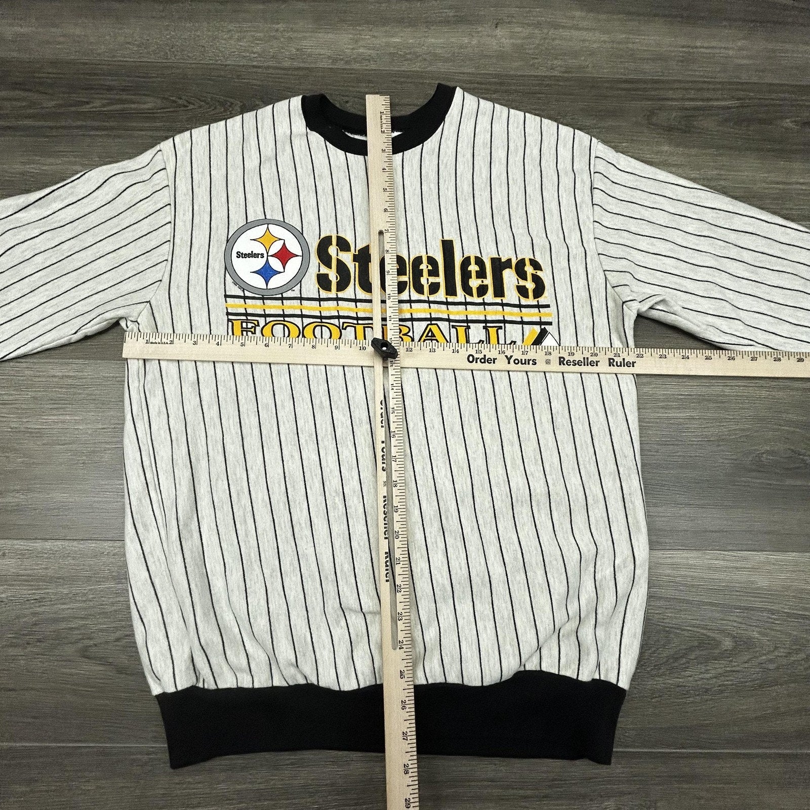 Vintage Pittsburgh Steelers Sweatshirt Mens Large Gray NFL Football Majestic USA