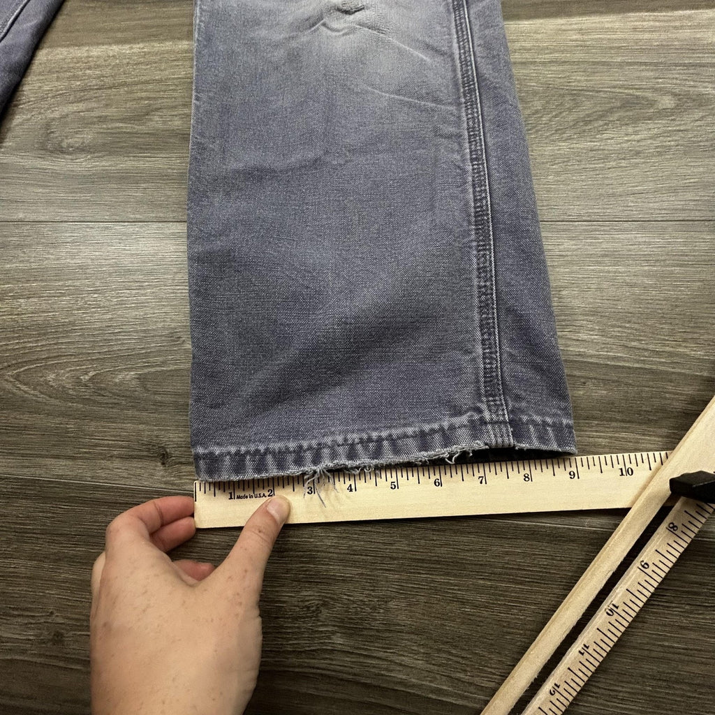 Vintage Carhartt Carpenter Pants Mens 38x32 B11 PTL Blue Baggy Relaxed Faded 90s