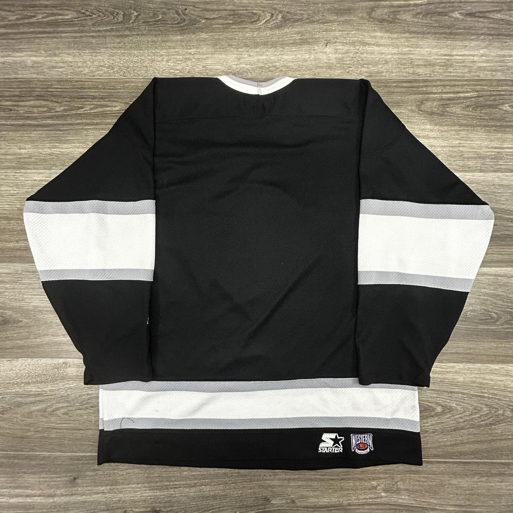 Vintage Los Angeles Kings Jersey Mens Extra Large Black NHL Hockey Starter 90s