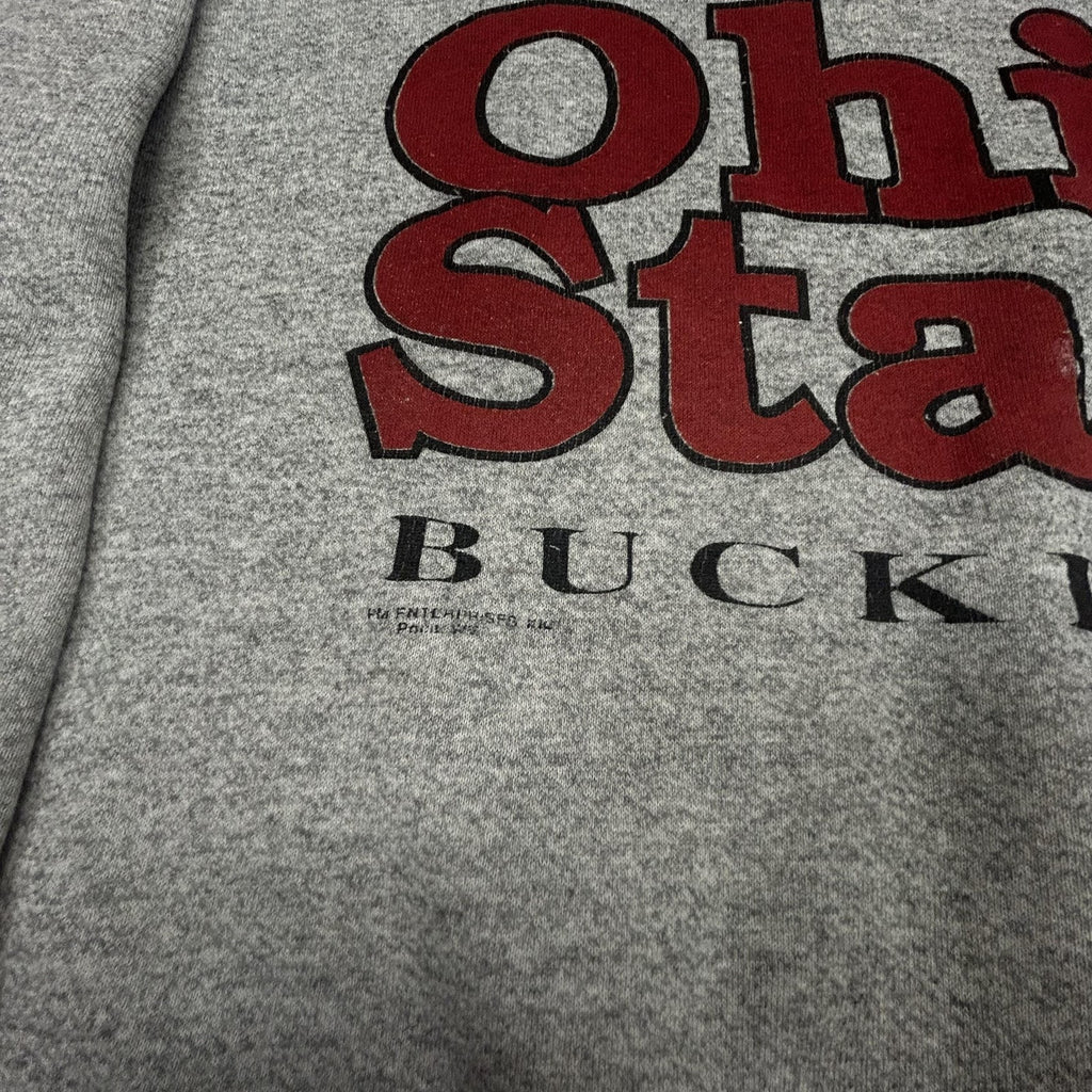Vintage Ohio State Buckeyes Sweatshirt Mens Large Gray Brutus Football USA 90s