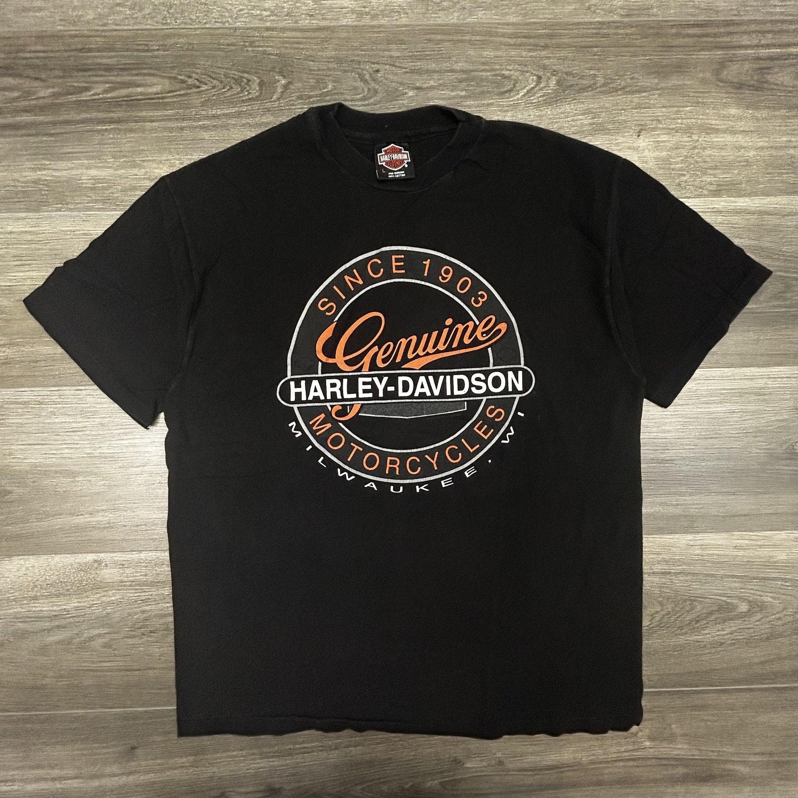 Vintage Harley Davidson Shirt Mens Large Black Daytona Bike Week 1994 90s USA