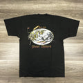 Vintage Ghost Riders Shirt Mens Large Black AC-130 Spectre Military Skeleton USA