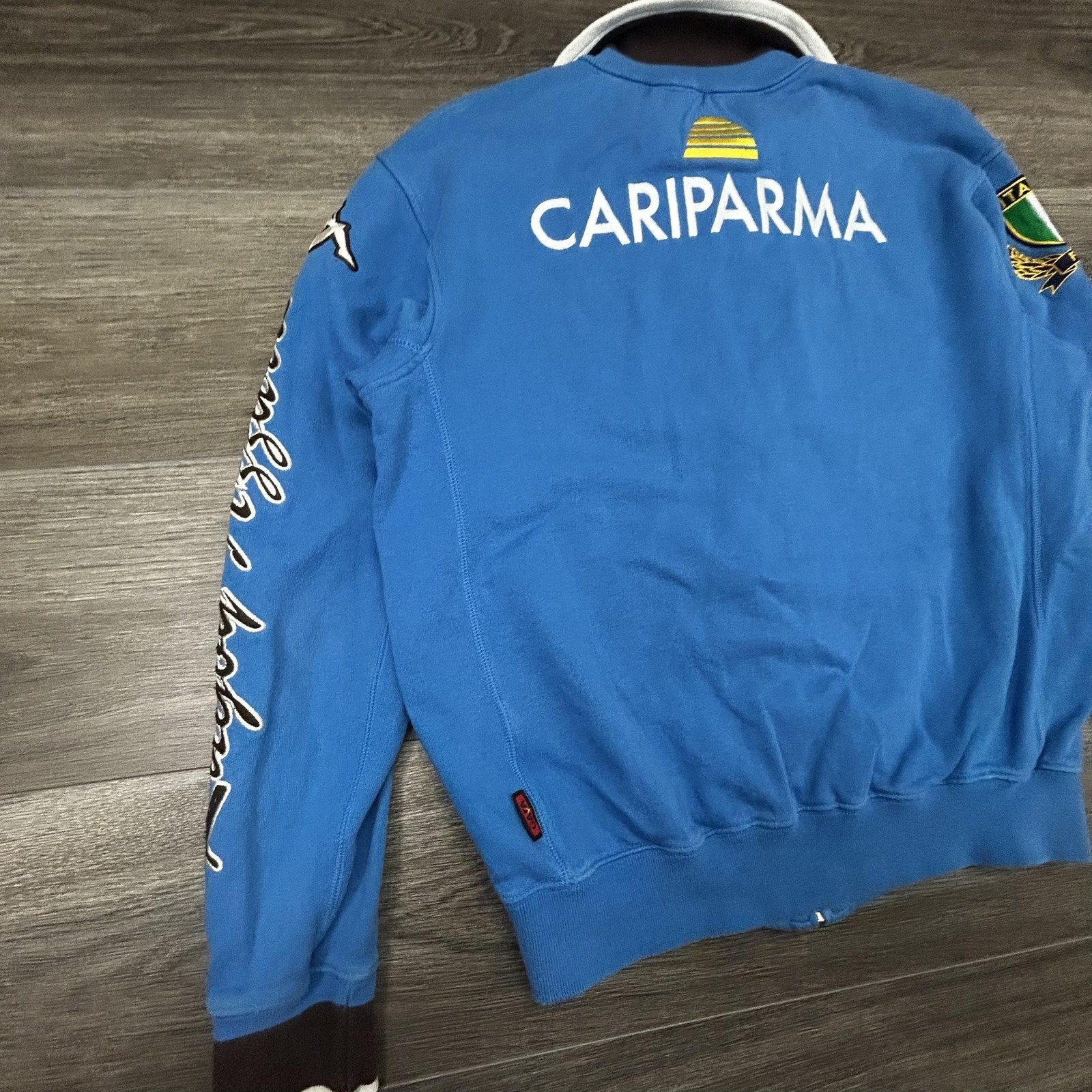 Vintage Kappa Italy Track Jacket Mens Small Blue Rugby Soccer FIR Italia 90s