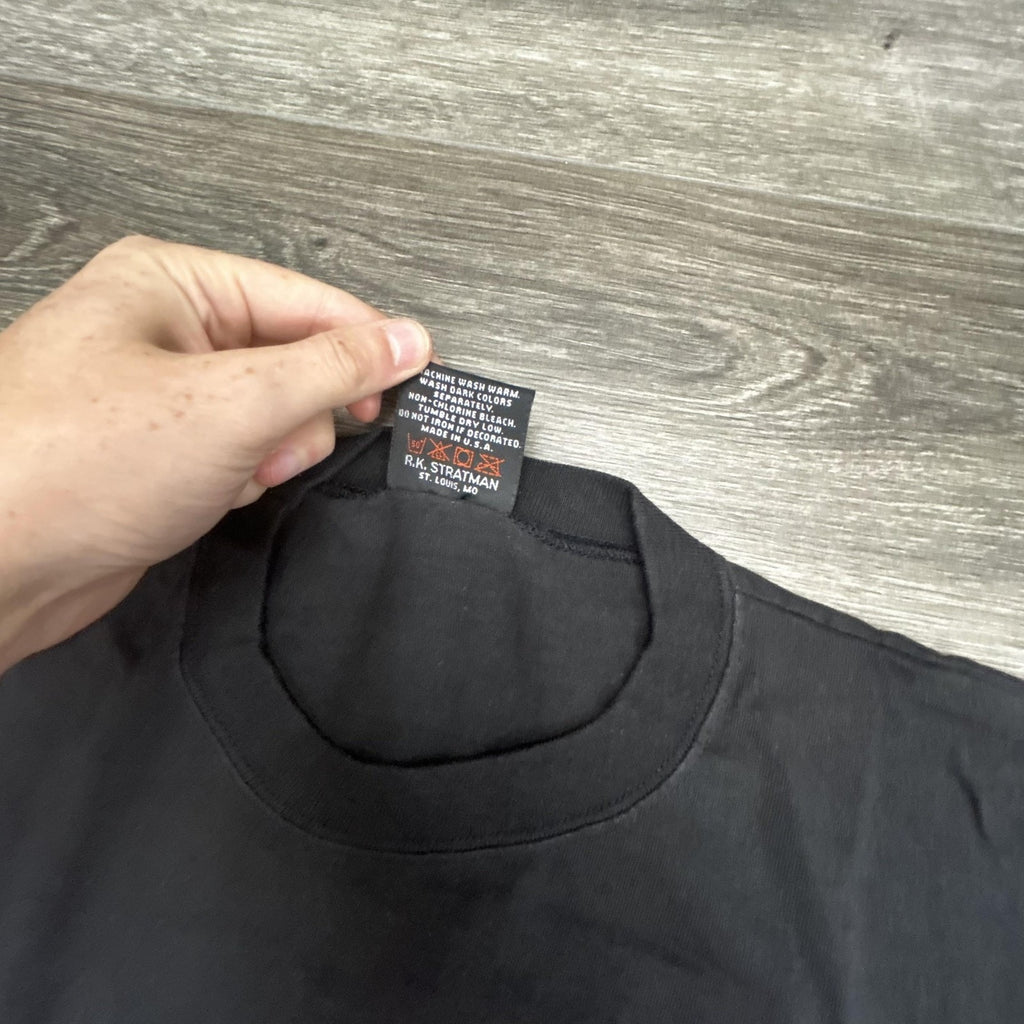 Vintage Harley Davidson Sleeveless Shirt Mens Large Black Eagle Made in USA 90s