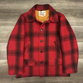 Vintage 50s Monterey Club Wool Coat Mens 40 buffalo Plaid Hunting Mackinaw USA