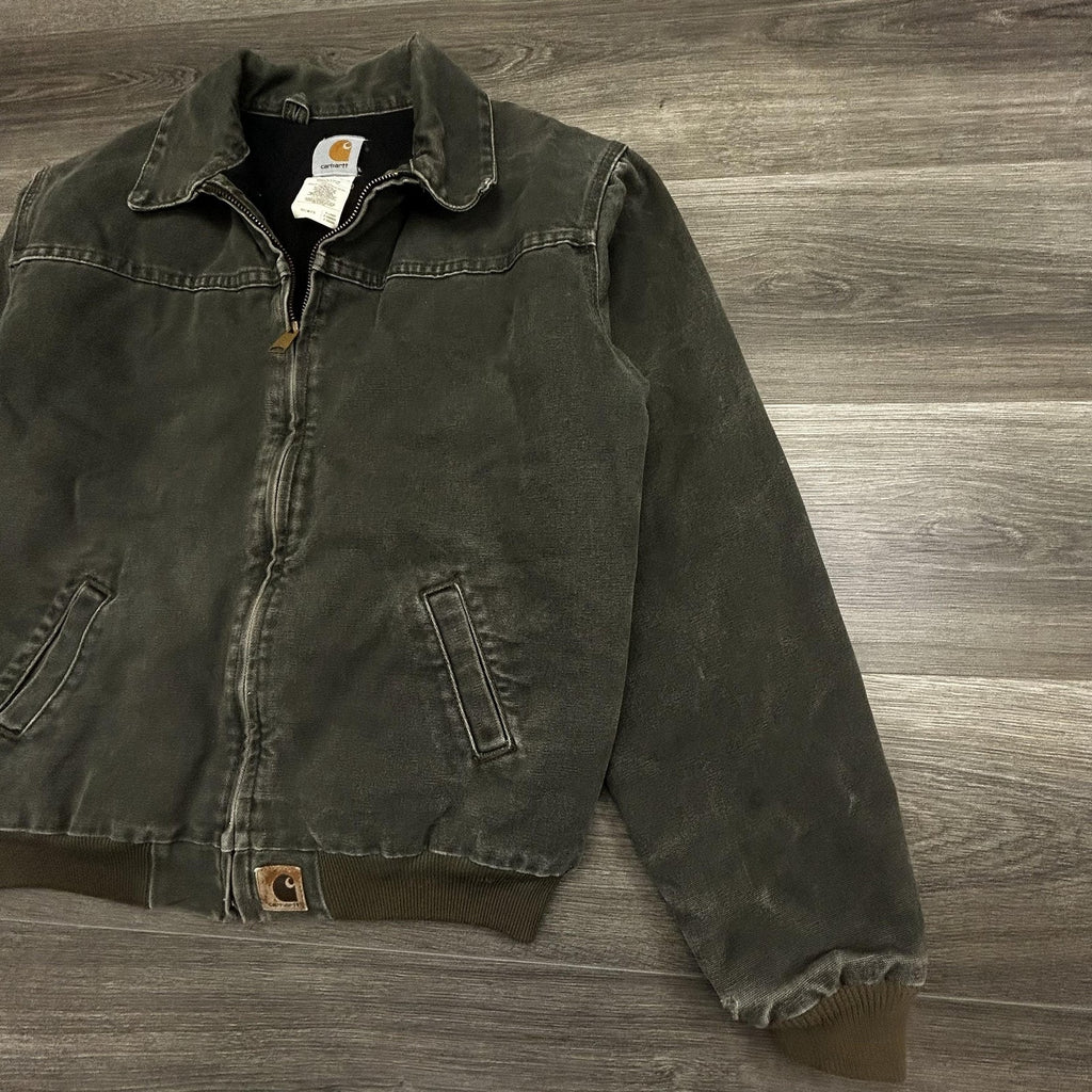 Vintage Carhartt Santa Fe Jacket Mens Medium (Yth XL) Green J14 MOS Moss 90s