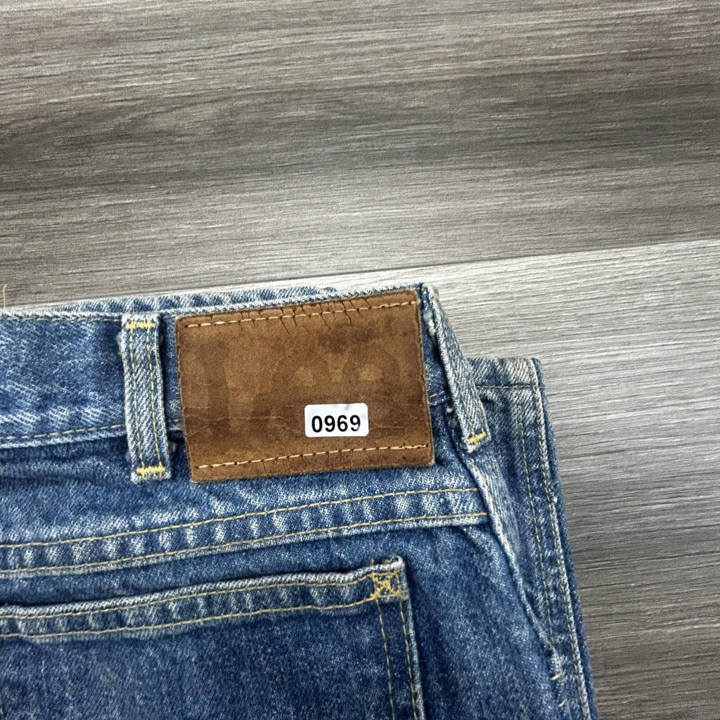 Vintage 80s Lee Riders Jeans Mens 32x31 Blue Straight Leg Denim Union Made USA