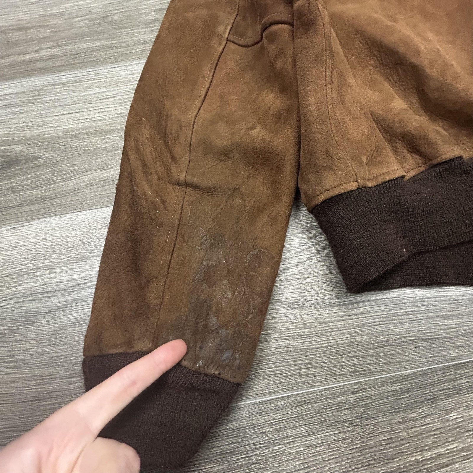 True Vintage 50s Hercules Suede Bomber Jacket Mens Medium Brown Sears Roebuck