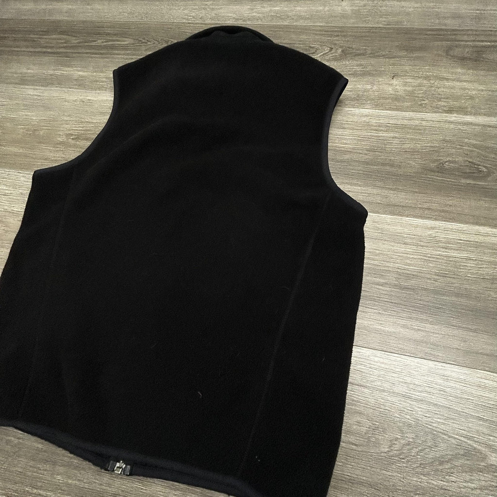 Vintage Patagonia Synchilla Fleece Vest Mens Medium Black Full Zip Gorp 90s USA