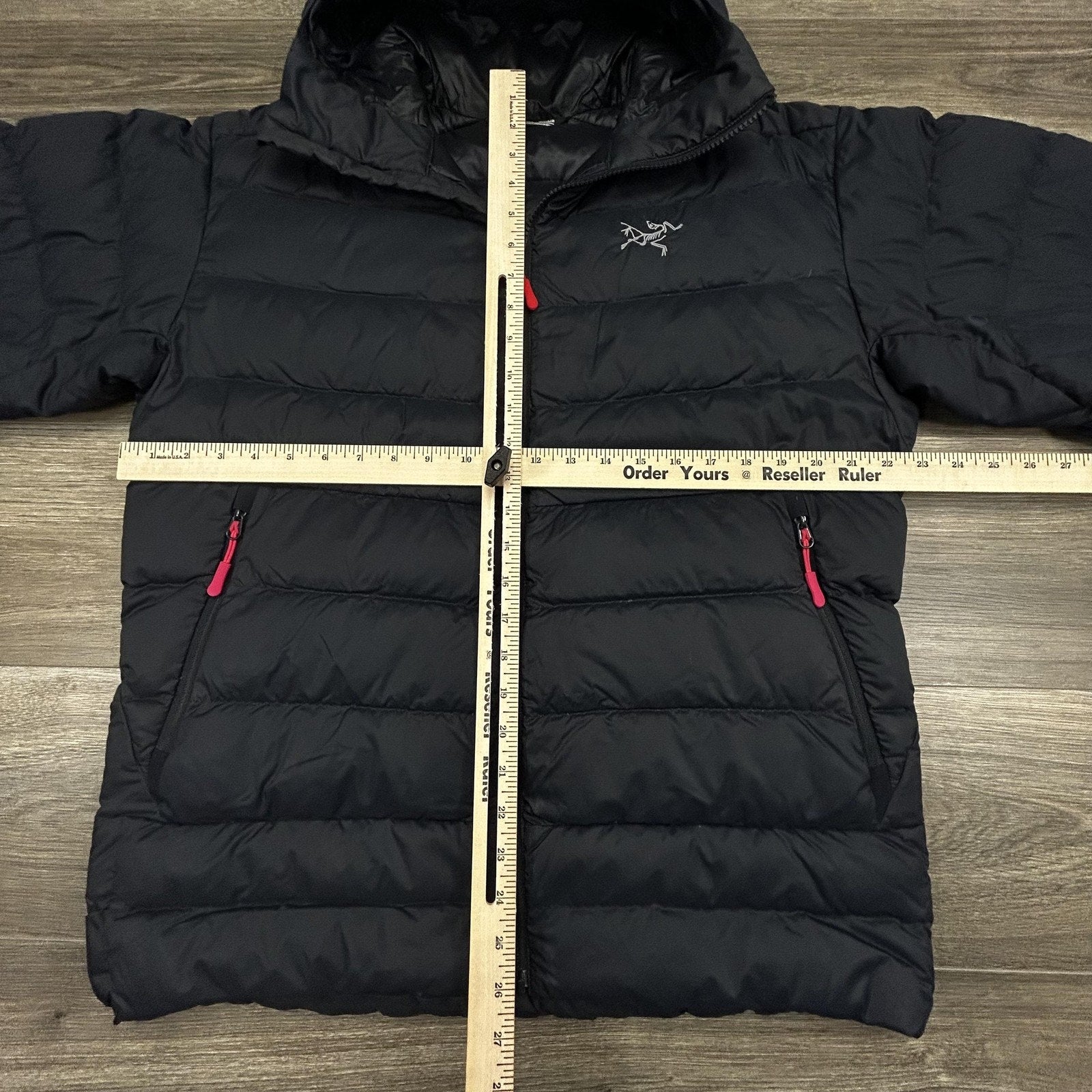Arc'teryx Thorium AR Hoody Jacket Mens Large Black Down Hooded Full Zip Warm