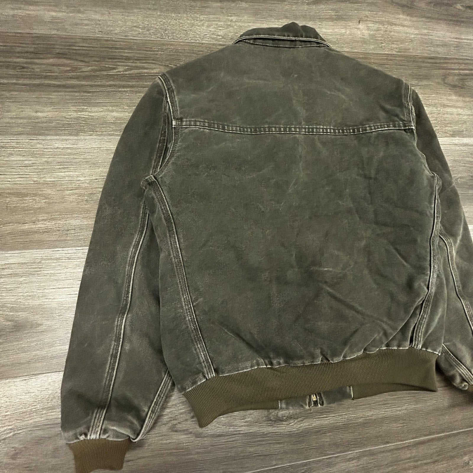 Vintage Carhartt Santa Fe Jacket Mens Medium (Yth XL) Green J14 MOS Moss 90s