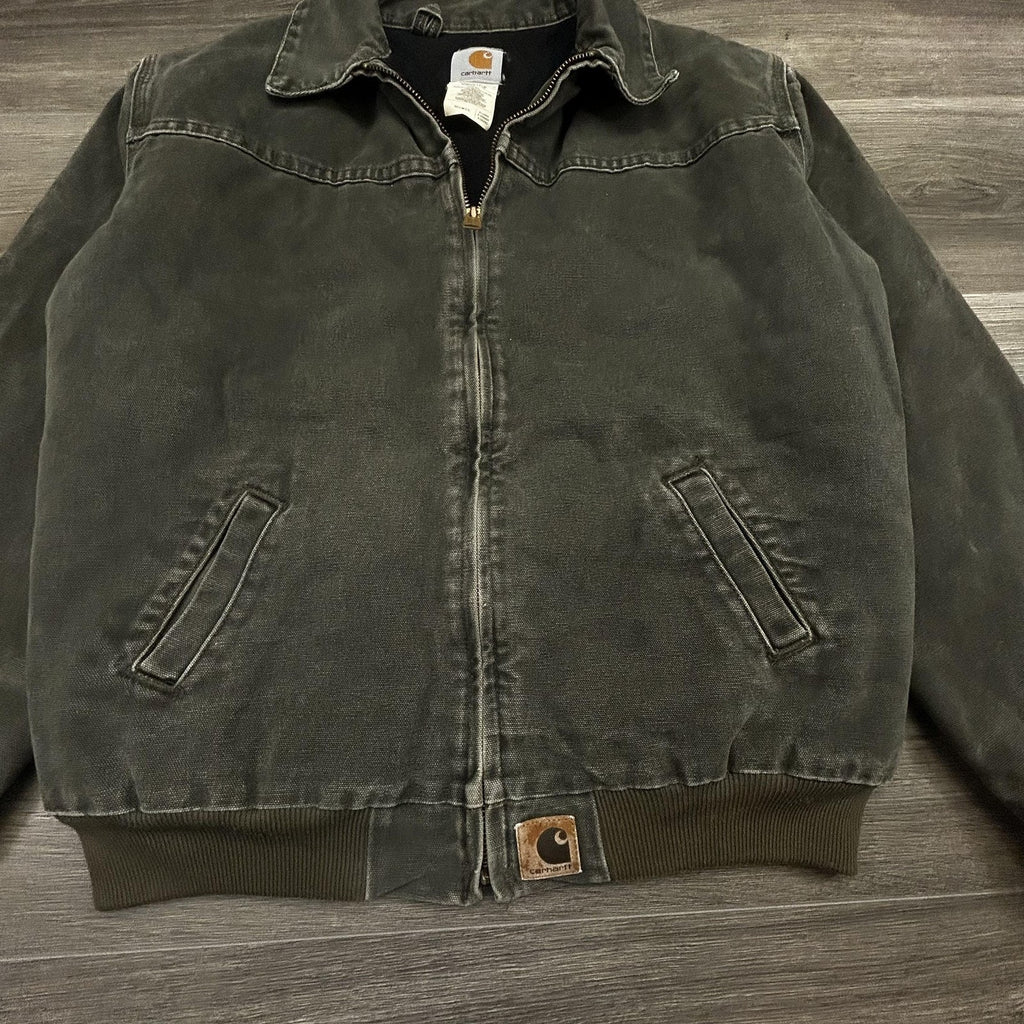 Vintage Carhartt Santa Fe Jacket Mens Medium (Yth XL) Green J14 MOS Moss 90s