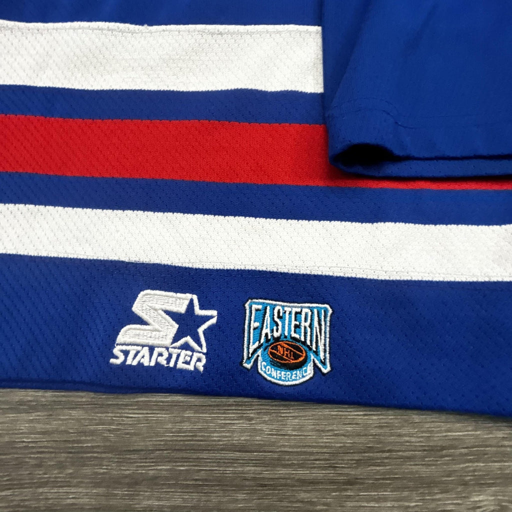 Vintage New York Rangers Jersey Mens XL Blue NHL Hockey Starter 90s Authentic