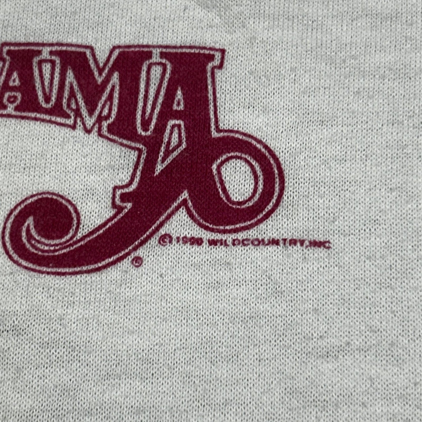 Vintage Alabama Shirt Mens Large White Pass It On Down Tour 1990 90s Made USA