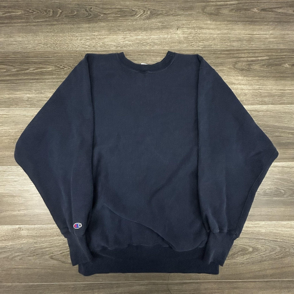 Vintage 90s Champion Reverse Weave Sweatshirt Mens XL Navy Hahnemann Med USA