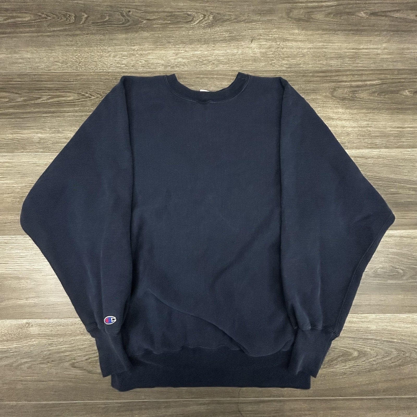 Vintage 90s Champion Reverse Weave Sweatshirt Mens XL Navy Hahnemann Med USA
