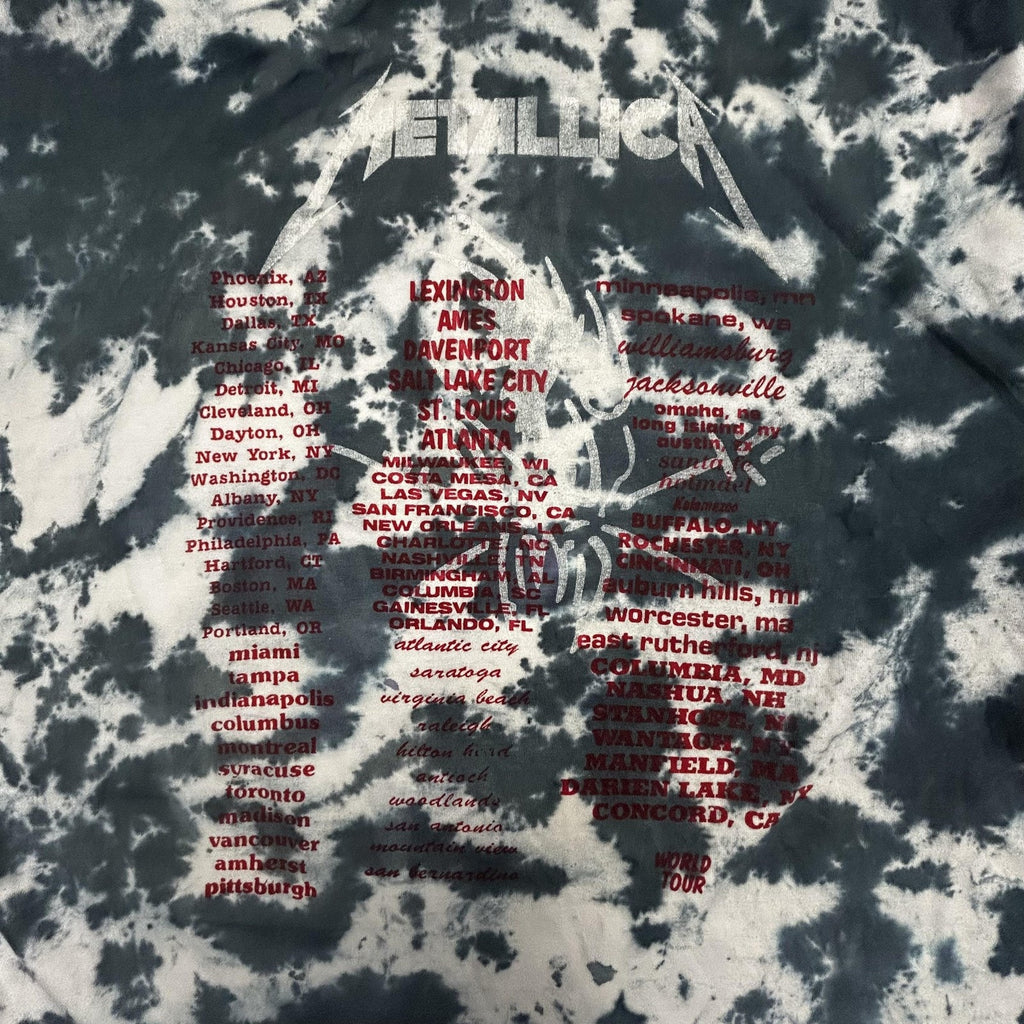 Vintage Metallica Shirt Mens XL Binge & Purge Tie Dye Live Tour Graphic 1994 90s