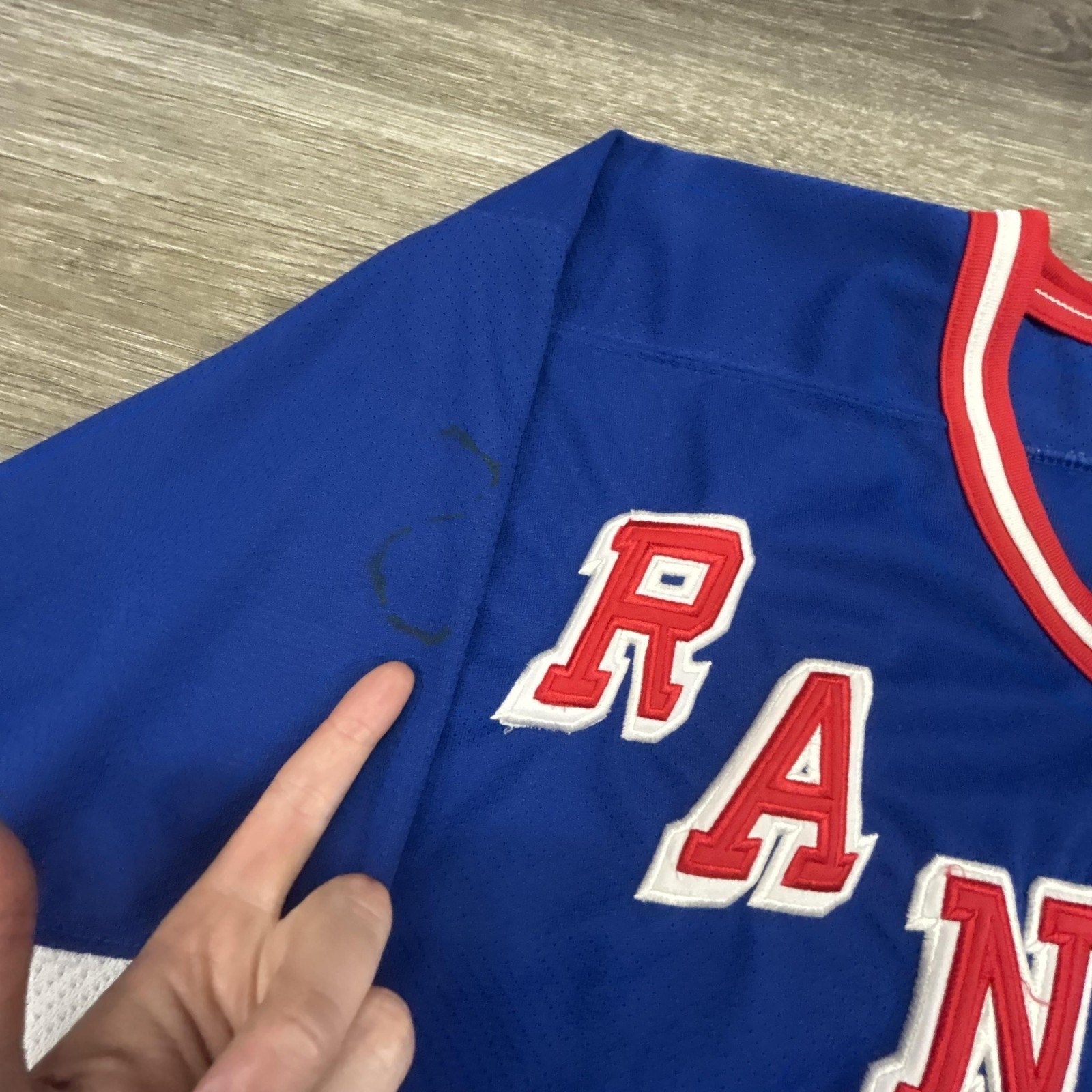 Vintage New York Rangers Jersey Mens XL Blue NHL Hockey Starter 90s Authentic