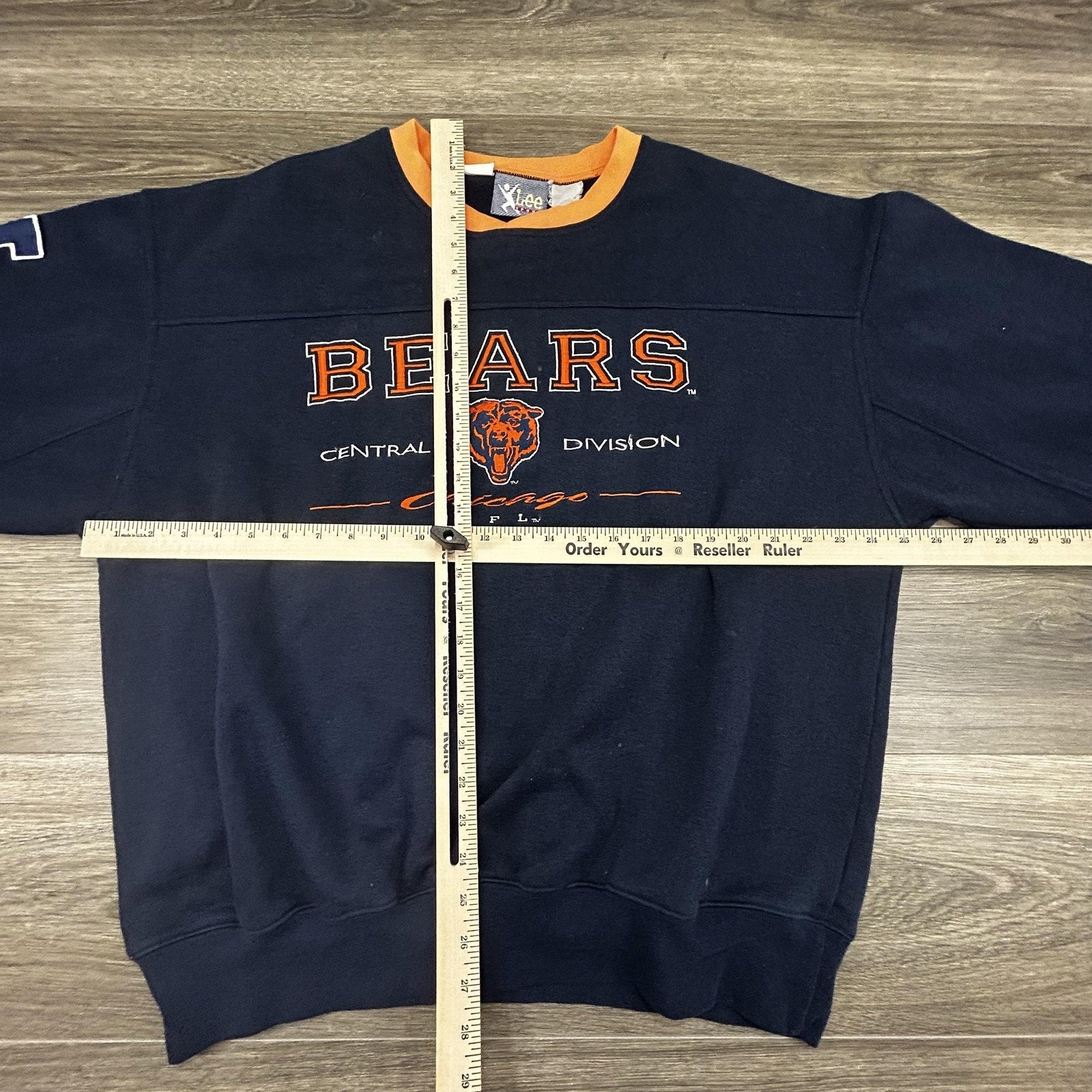 Vintage Chicago Bears Sweatshirt Mens Large Blue NFL Football Lee Sport 90s