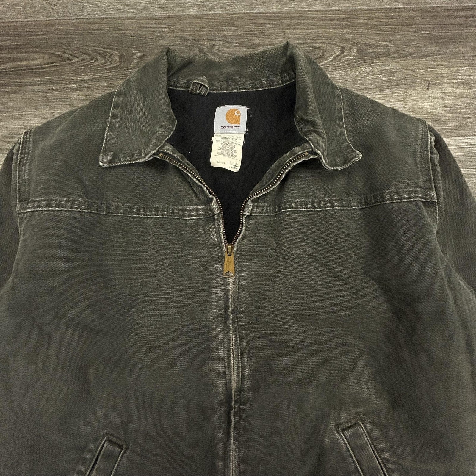 Vintage Carhartt Santa Fe Jacket Mens Medium (Yth XL) Green J14 MOS Moss 90s