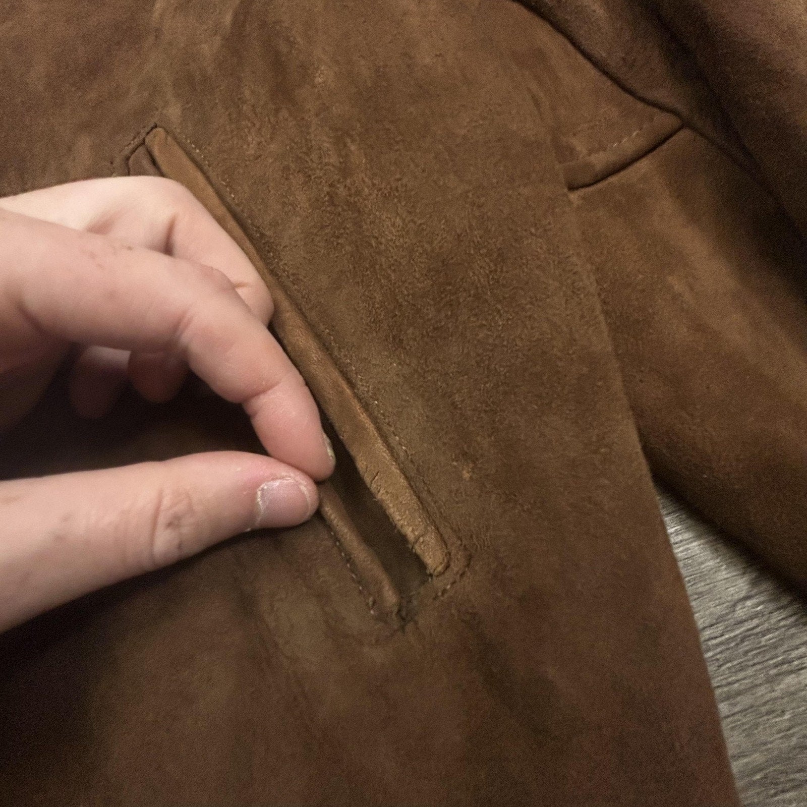 True Vintage 50s Hercules Suede Bomber Jacket Mens Medium Brown Sears Roebuck
