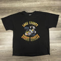 Vintage Motorcycle Shirt Mens Large Black Biker Single Stitch Made in USA 90s