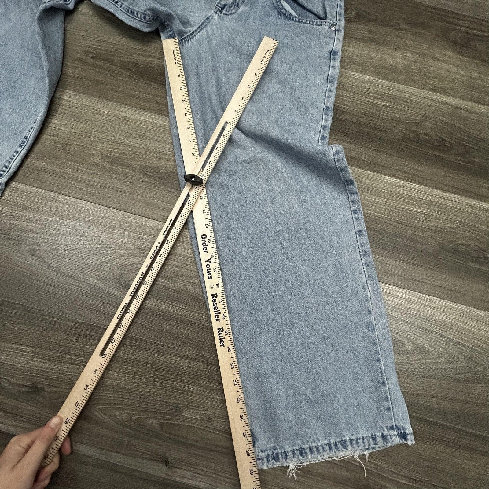 Vintage Lee Pipes Jeans Mens 28x29 Light Wash Wide Leg Baggy Rave JNCO Y2K