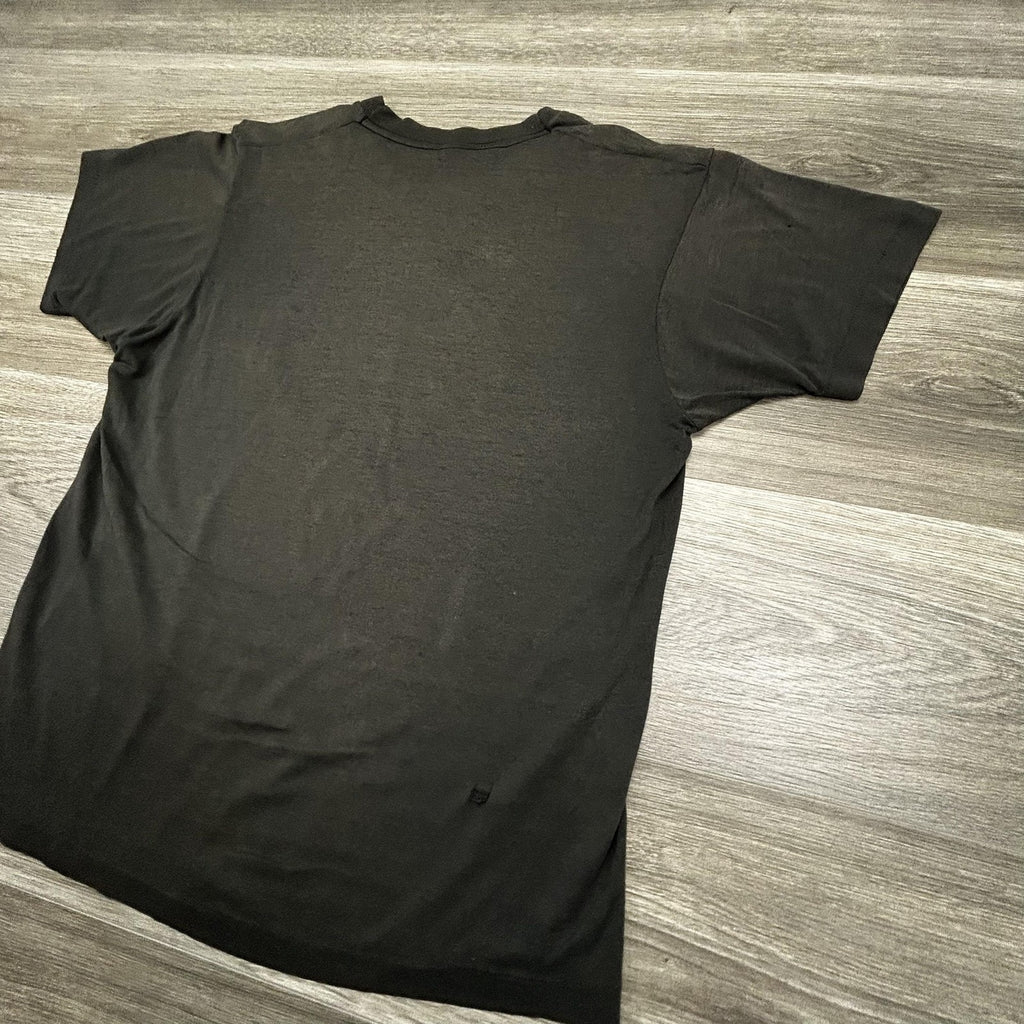 Vintage Eclipse Band Shirt Mens Small Black Solar Eclipse Faded 90s Made USA