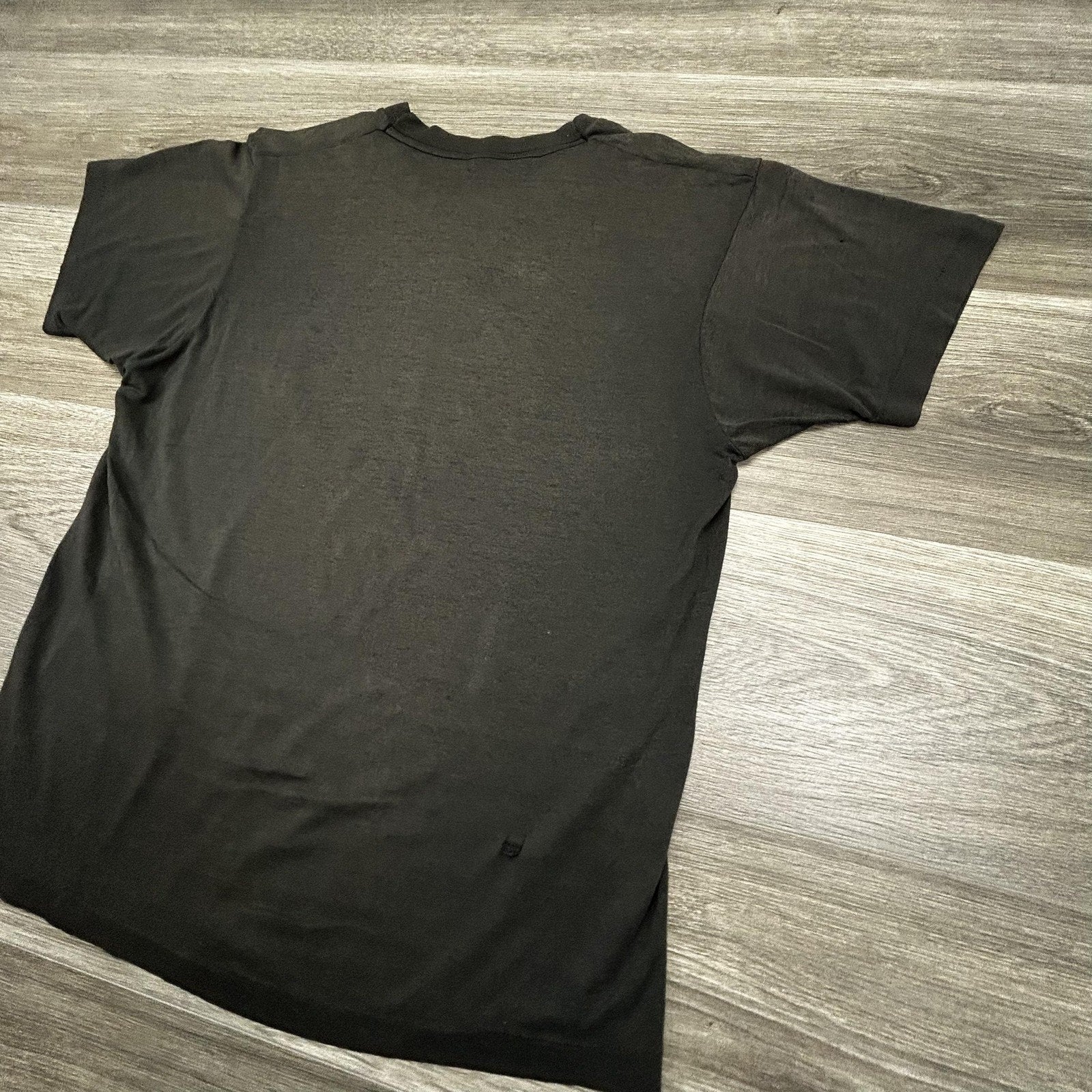 Vintage Eclipse Band Shirt Mens Small Black Solar Eclipse Faded 90s Made USA