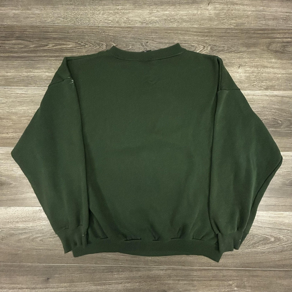 Vintage Harley-Davidson Sweatshirt Mens XL Green Motorcycle Country 90s Made USA