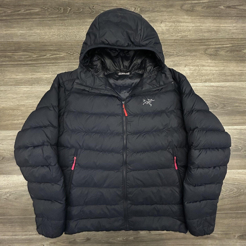 Arc'teryx Thorium AR Hoody Jacket Mens Large Black Down Hooded Full Zip Warm