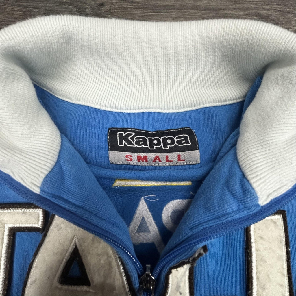 Vintage Kappa Italy Track Jacket Mens Small Blue Rugby Soccer FIR Italia 90s