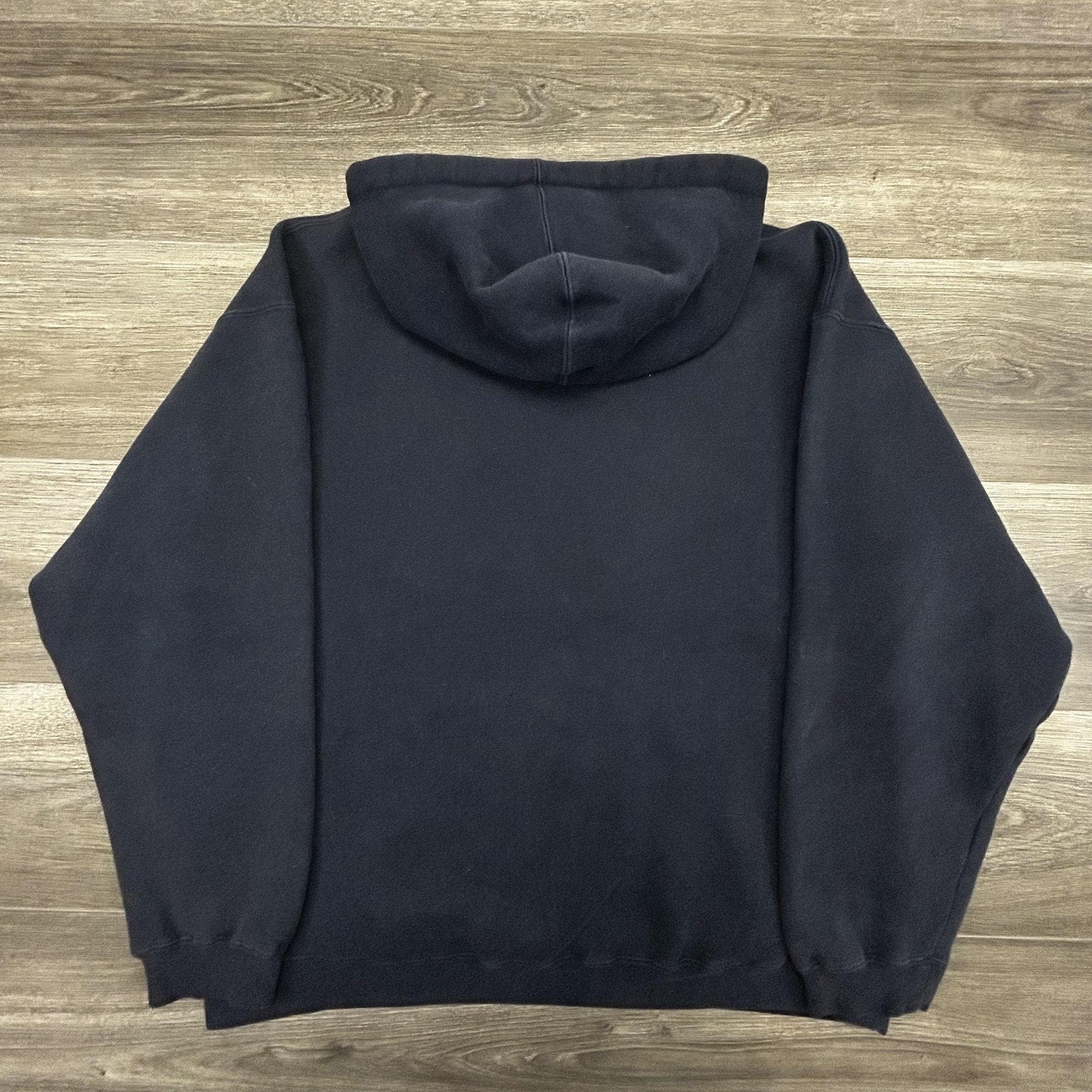 Vintage Etnies Hoodie Mens Large Navy Blue Pullover Skateboard Logo Grunge Y2K