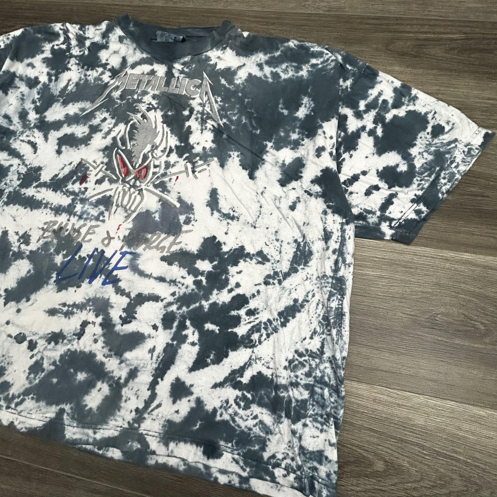 Vintage Metallica Shirt Mens XL Binge & Purge Tie Dye Live Tour Graphic 1994 90s