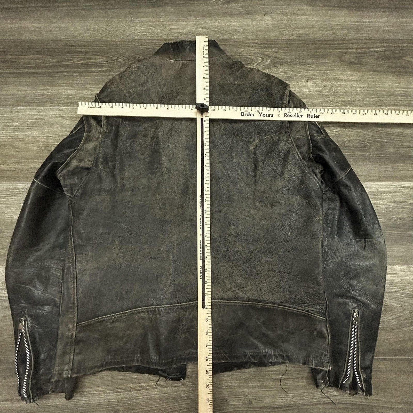 True Vintage 50s Brooks Motorcycle Leather Jacket Large Talon Zipper Biker Cafe