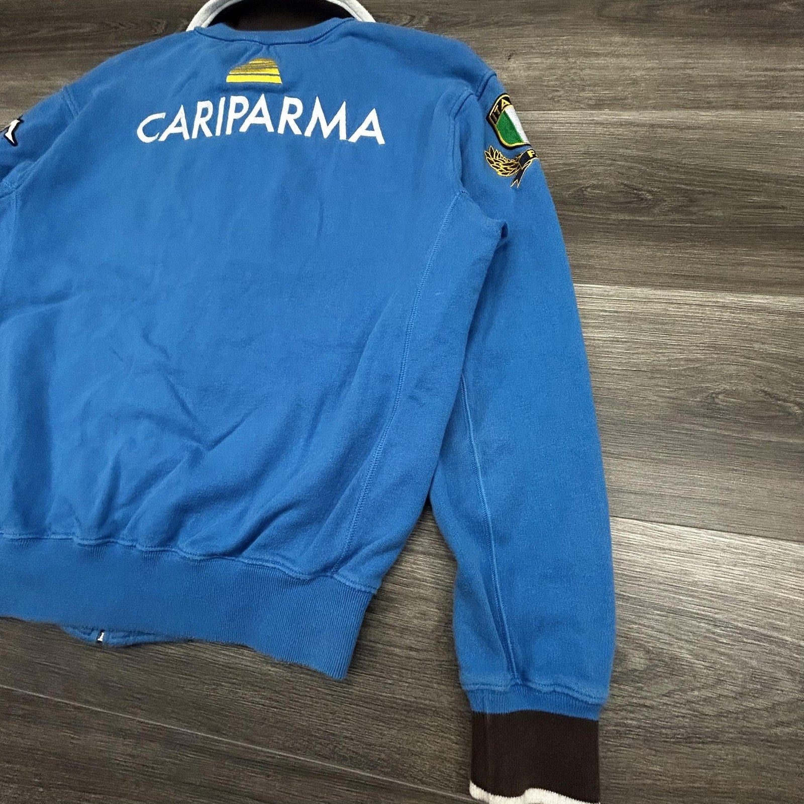 Vintage Kappa Italy Track Jacket Mens Small Blue Rugby Soccer FIR Italia 90s